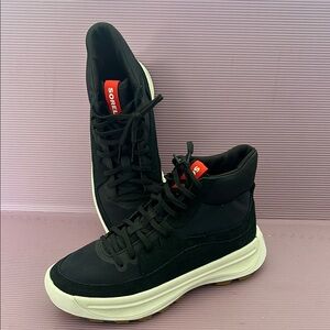 Sorel Black High-Top Sneakers